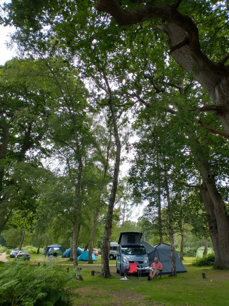 mike campervan hollands wood campsite brockenhurst jul 2021